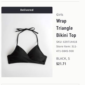Hollister wrap bathing suit top